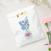 Masons Jar Blue Floral Fevor Bags Geschenktütchen (Versiegelt)