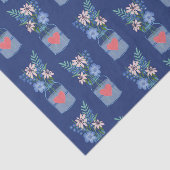 Masons Jar Floral Muster Seidenpapier (Ausschnitt)