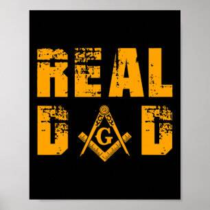 Masons Real Vater Masonic Mason Vatersche Unabhäng Poster