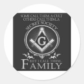 Masons Runder Aufkleber (Vorderseite)