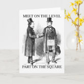 Masons-Treffen Karte (Gelbe Blume)