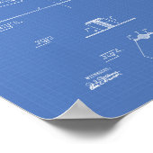 Masons Trowel 1893 Art Blueprint Poster (Ecke)