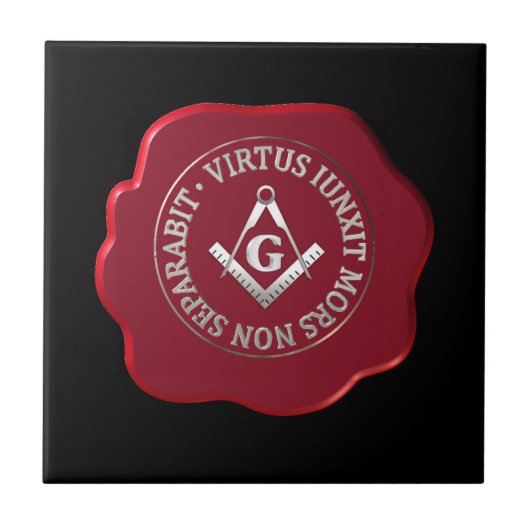 Masonwachs-Siegel Fliese (Vorderseite)