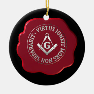 Masonwachs-Siegel Keramikornament