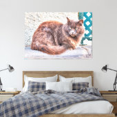 Maspalomas Cat Leinwanddruck (Insitu (Schlafzimmer))