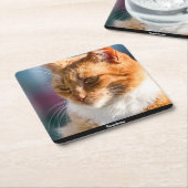 Maspalomas Cat Rechteckiger Pappuntersetzer (angewinkelt)