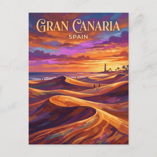 Maspalomas-Dünen Spanien Postkarte (Vorderseite)