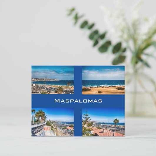 Maspalomas Postkarte (Stehend Vorderseite)