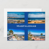 Maspalomas Postkarte (Vorne/Hinten)