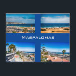 Maspalomas Postkarte<br><div class="desc">Schöne Strände in Maspalomas,  eine touristische Stadt im Süden der Insel Gran Canaria,  Kanarische Inseln,  Spanien.</div>