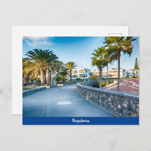 Maspalomas Postkarte (Vorne/Hinten)