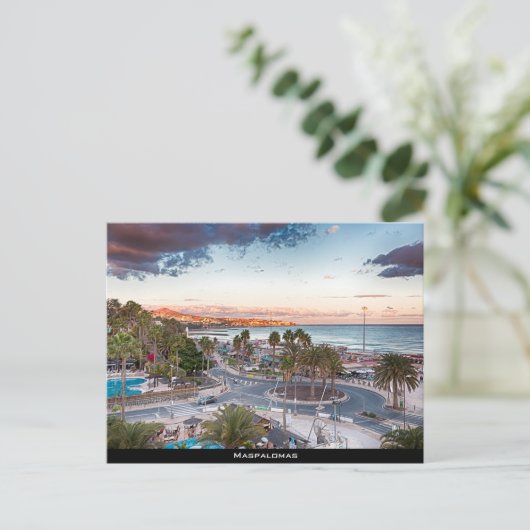 Maspalomas Postkarte (Stehend Vorderseite)