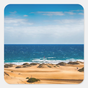 Maspalomas Quadratischer Aufkleber