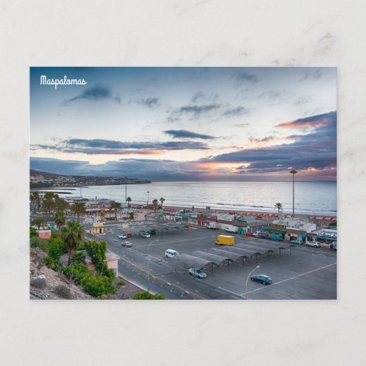 Maspalomas Sunrise Postkarte (Vorderseite)