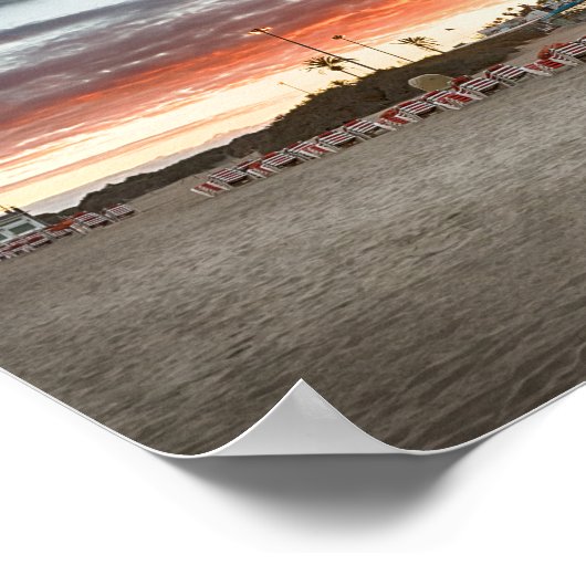 Maspalomas Sunset Poster (Ecke)