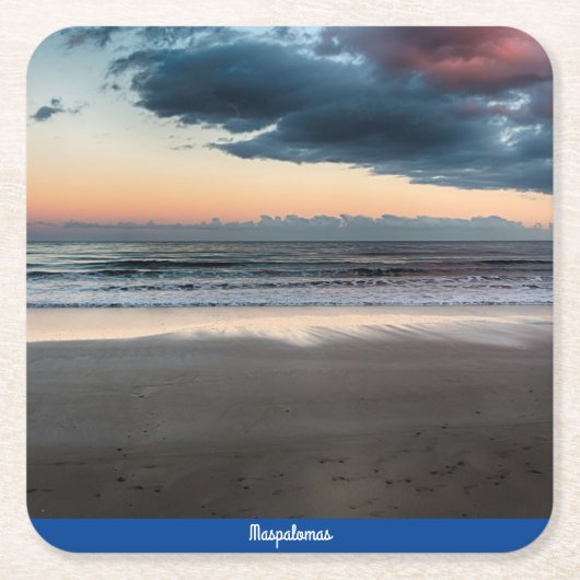 Maspalomas Sunset Rechteckiger Pappuntersetzer (Vorderseite)