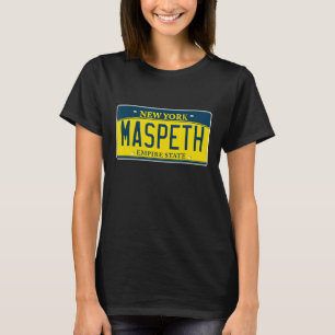 Maspeth Queens NY New York Neighborhood License Pl T-Shirt