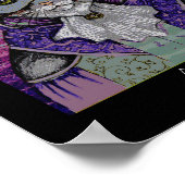 Masquarade Cat, Color Art Print by Erin Cooper Poster (Ecke)