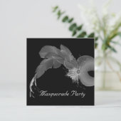 Masquarade-Party Einladung (Stehend Vorderseite)