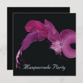 Masquarade-Party Einladung (Vorne/Hinten)