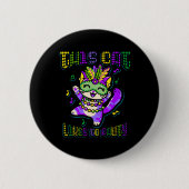 Masque Mardi Apparel Kostüme Mardi Gras Cat Button (Vorderseite)