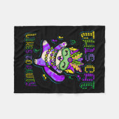 Masque Mardi Apparel Kostüme Mardi Gras Cat Fleecedecke (Vorderseite (Horizontal))