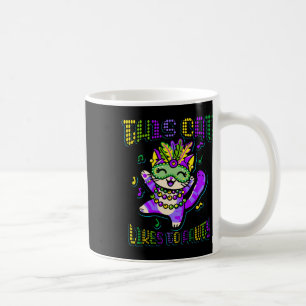 Masque Mardi Apparel Kostüme Mardi Gras Cat Kaffeetasse
