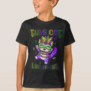 Masque Mardi Apparel Kostüme Mardi Gras Cat T-Shirt
