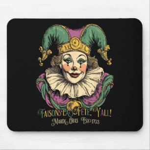 Masque Mardi Apparel Kostüme Vintag Mardi Gras C Mousepad