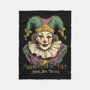 Masque Mardi Bekleidung Kostüme Vintage Mardi Gras Fleecedecke