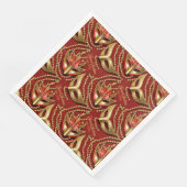 Masquerade 16 . Geburtstag Beads Masken Red ID1032 Serviette (Ecke)