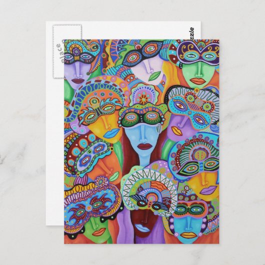 Masquerade 7 postkarte (Vorne/Hinten)