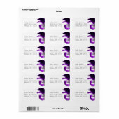 Masquerade Address Labels Adressaufkleber (Vorne)