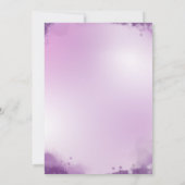 Masquerade Aquarellfarben Illustration Sweet Sixte Einladung (Rückseite)