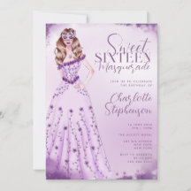Masquerade Aquarellfarben Illustration Sweet Sixte