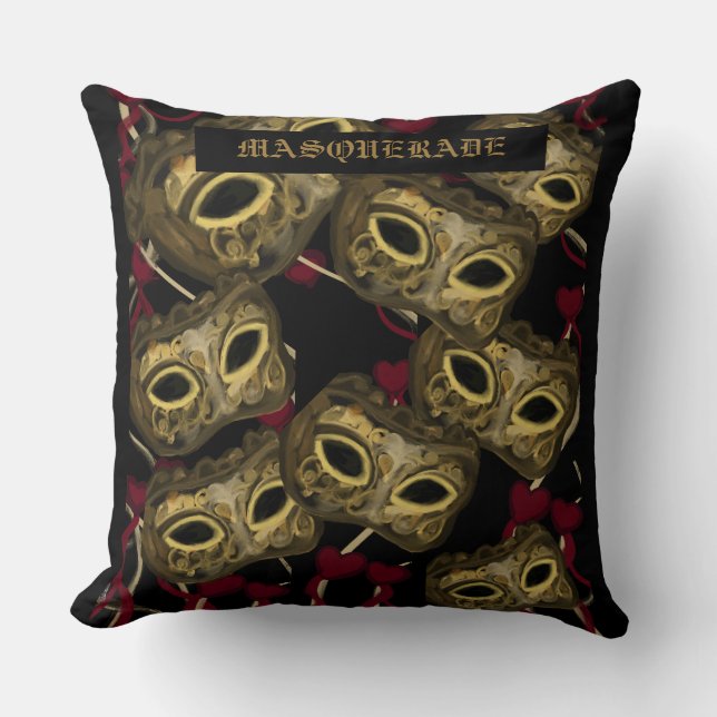 MASQUERADE ART KISSEN (Vorderseite)