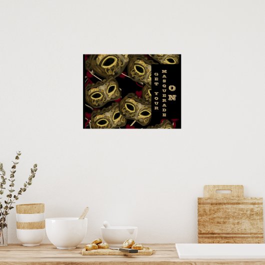 MASQUERADE ART POSTER (Küche)