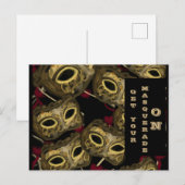 MASQUERADE ART POSTKARTE (Vorne/Hinten)