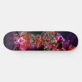 Masquerade Ball Beauty Maske schwarz lila rosa Skateboard (Horizontal)