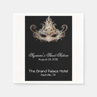 Masquerade Ball Cocktail Napkins Serviette