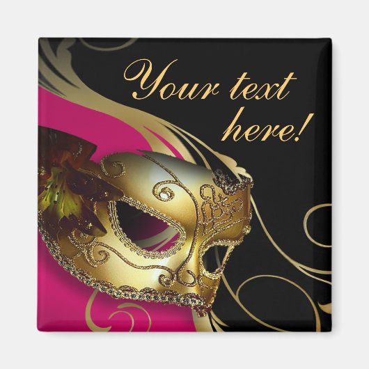 Masquerade Ball Costume Gastgeschenk Magnet (Vorne)