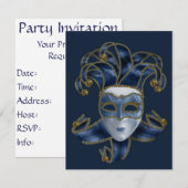 Masquerade Ball - Designer-Party Einladung (Vorne/Hinten)