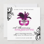 Masquerade Ball Einladung (Vorderseite)