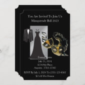Masquerade Ball Einladung (Vorne/Hinten)