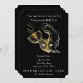 Masquerade Ball Einladung (Vorne/Hinten)
