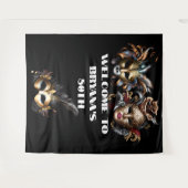 Masquerade Ball Gesicht maskiert elegante Mann Lad Wandteppich (Vorderseite (Horizontal))