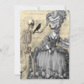 Masquerade Ball Hochzeit Einladung (Rückseite)