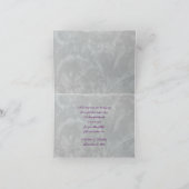 Masquerade Ball Maske Lila Hochzeit Vielen Dank Dankeskarte (Innenseite)