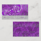 Masquerade Ball Maske Lila Hochzeiten Platzkarten (Vorne/Hinten)