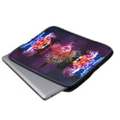 Masquerade Ball maskiert Frau gotisch elegant Laptopschutzhülle (Vorne Knopf)